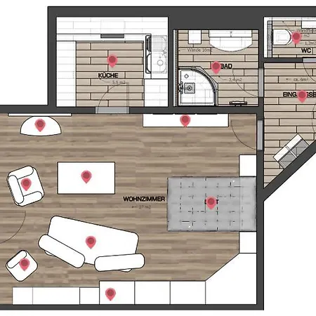 شقة Und Ferienwohnung, Wohnen Auf Zeit, Callenberger Strasse, كوبورغ